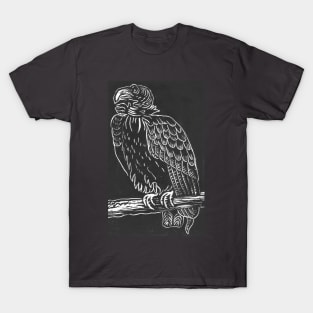 California Condor Linocut Print T-Shirt